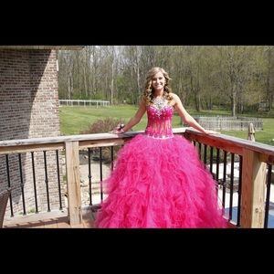 Mori Lee by Madison Gardener Pink Prom dress